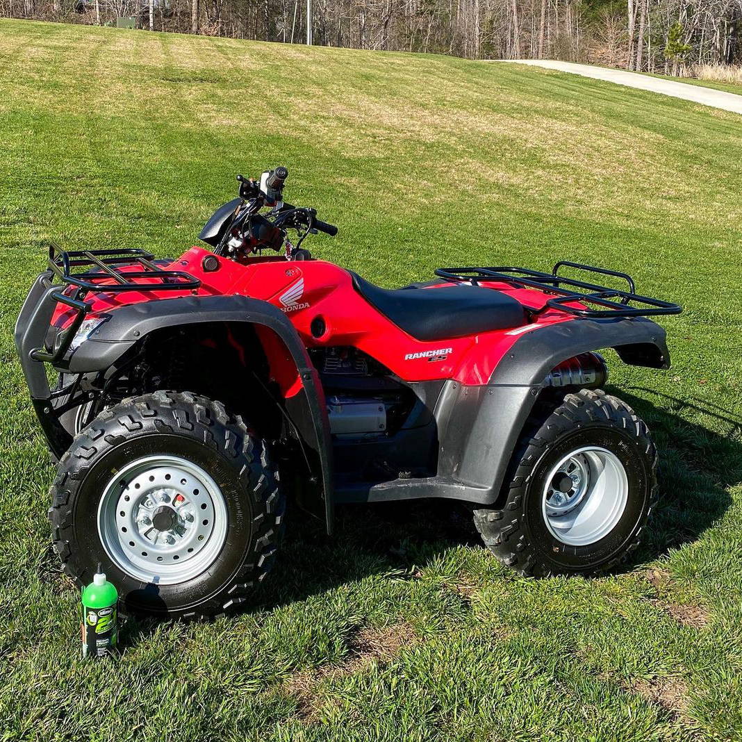 Slime 2-in-1 Tire & Tube Sealant and an ATV