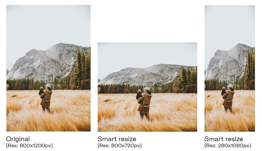 Automatically resize images after website redesign