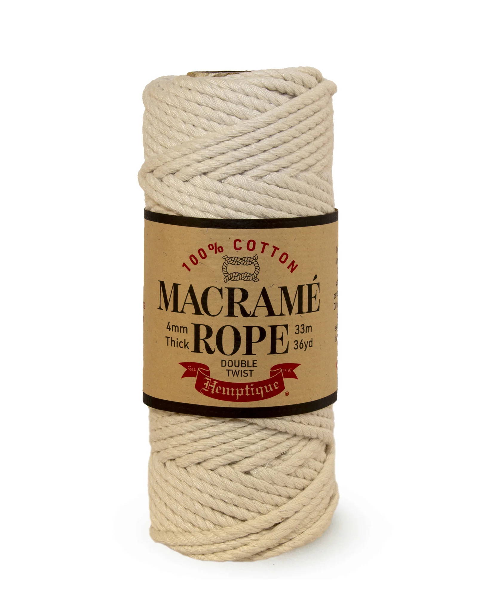 Double Twist Egyptian Cotton Macramé Rope