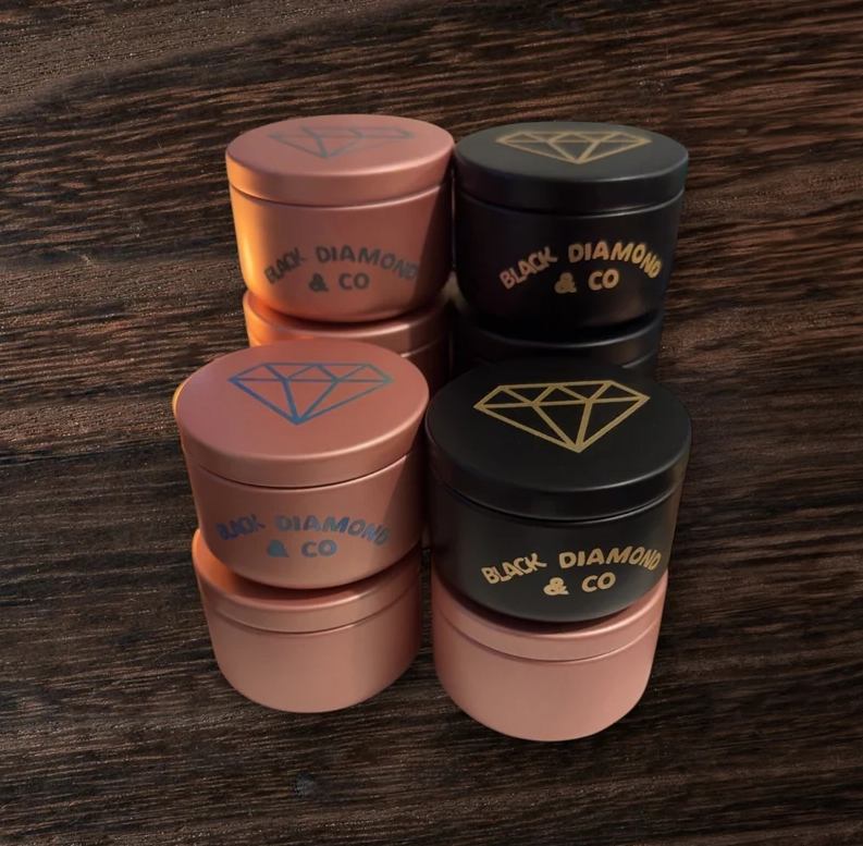 Black Diamond & Co Tea light Candle