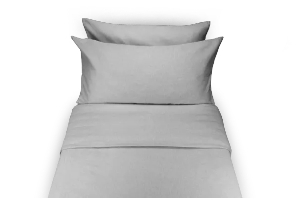 LEVIA Cover in Bed Flannel Cotton - Grey