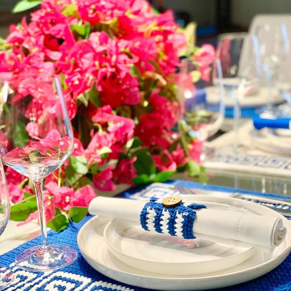 Santorini Placemats & Napkin Rings Crochet Pattern