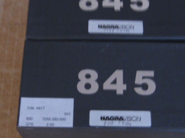 NAGRA 845 TUBES 2 MATCHED PAIRS