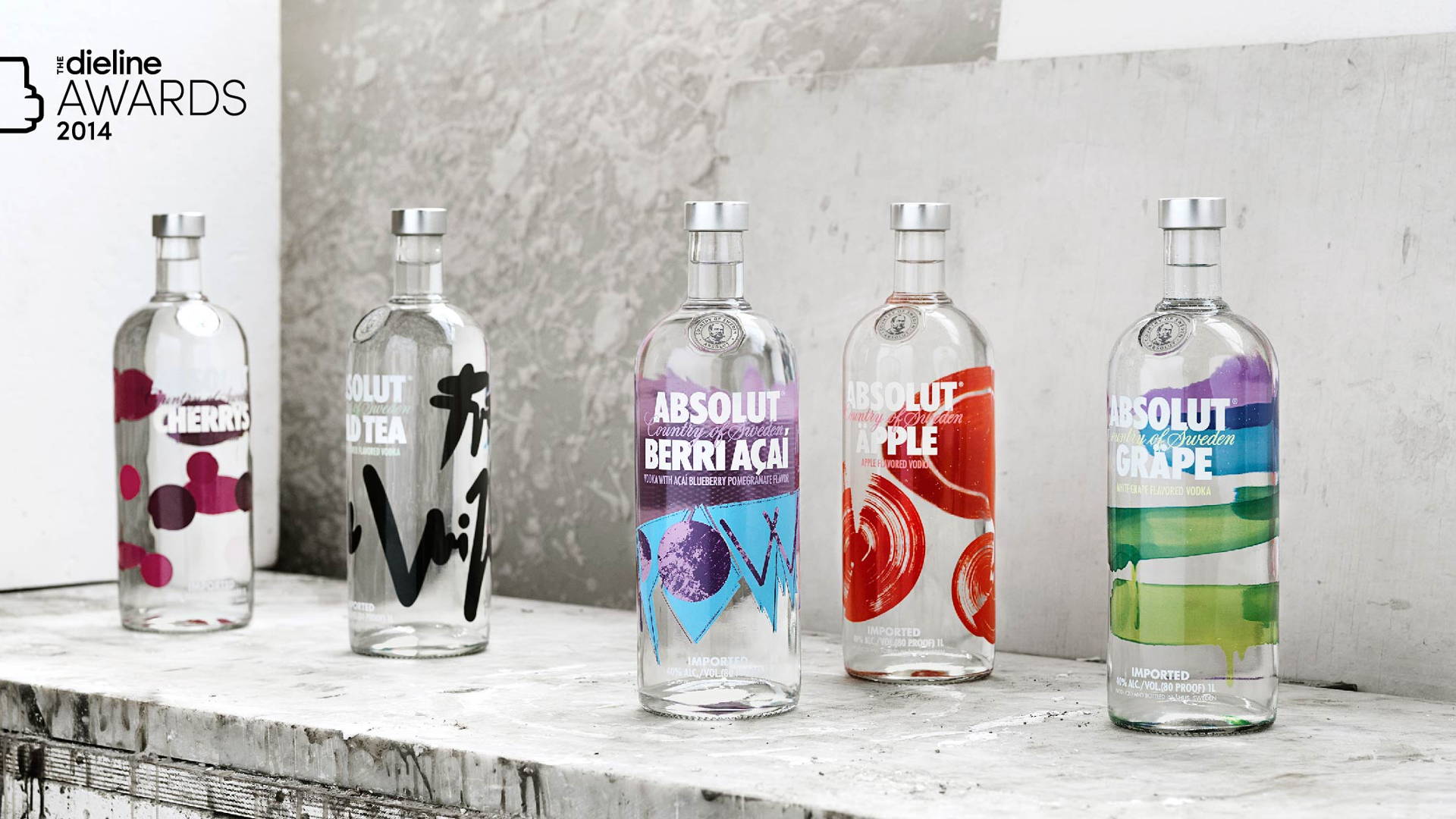 Featured image for The Dieline Awards 2014: Spirits, 2nd Place – Absolut Flavoured Portfolio Redesign