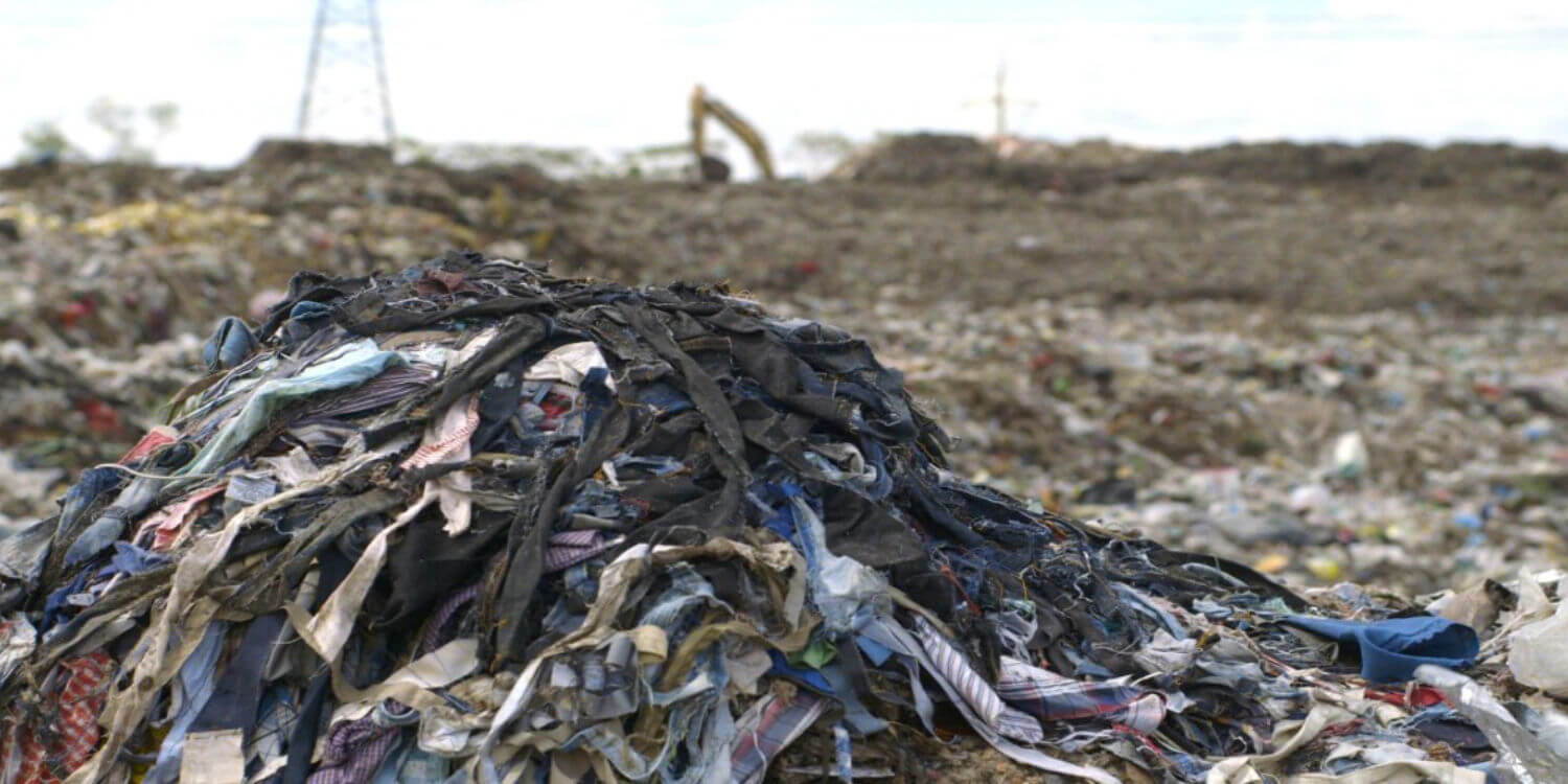 Fast fashion ends up in landfills