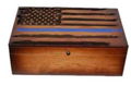 Storage Box Thin Blue Line Flag Art