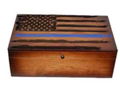 Storage Box Thin Blue Line Flag Art