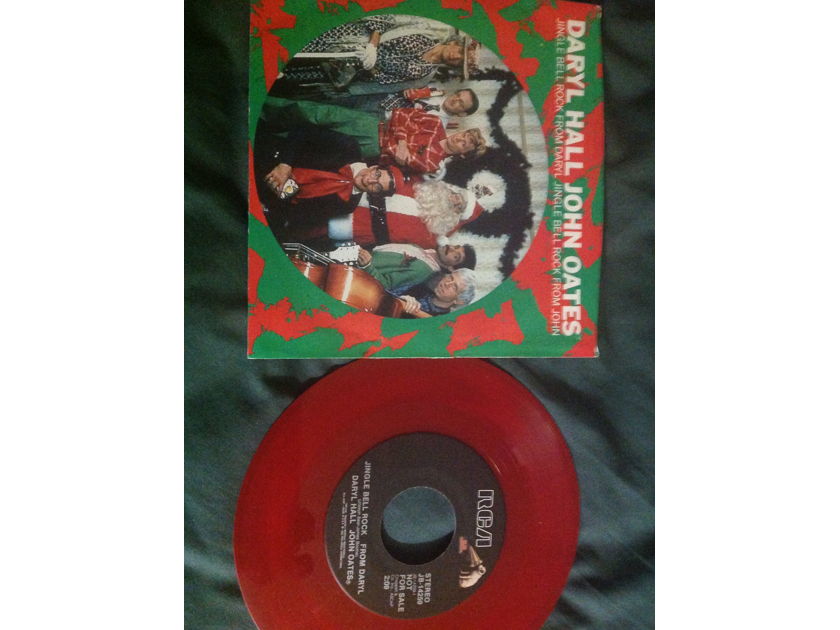 Hall  &  Oates - Seasons Greetings From RCA Records  Red Vinyl Promo 45 Single With Picture  Sleeve