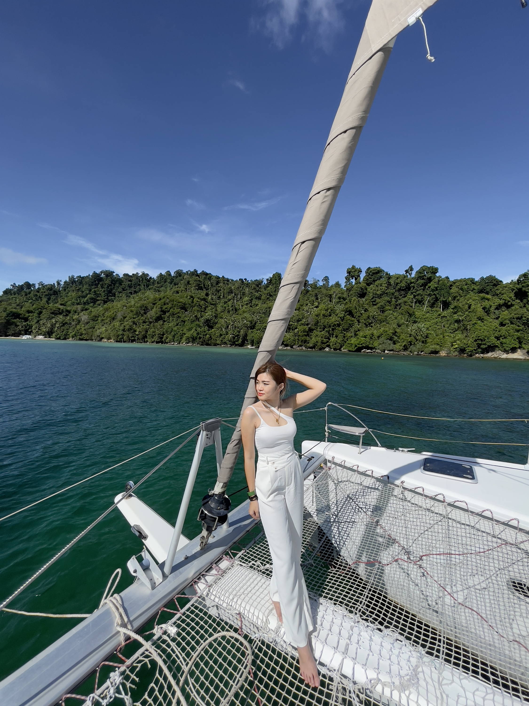 Model at Sepanggar Island
