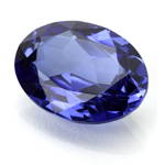 Saphir bleu taille ronde, pierre de naissance de septembre