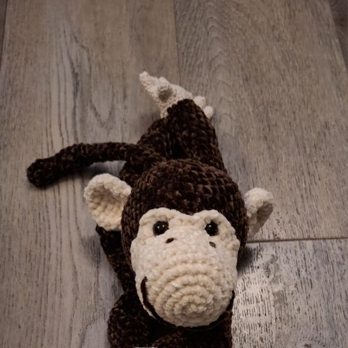 Keesje aap knuffeldoekje velvet