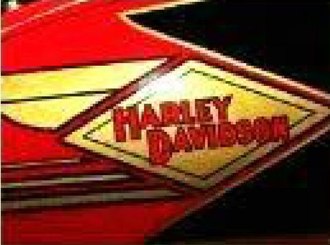 1951-1954 Harley Davidson classic script emblem design