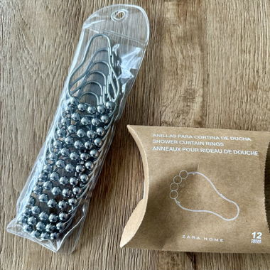 Duschenringe Zara Home Edelstahl neu OVP