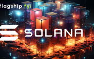An abstract picture displaying the name: "Solana"