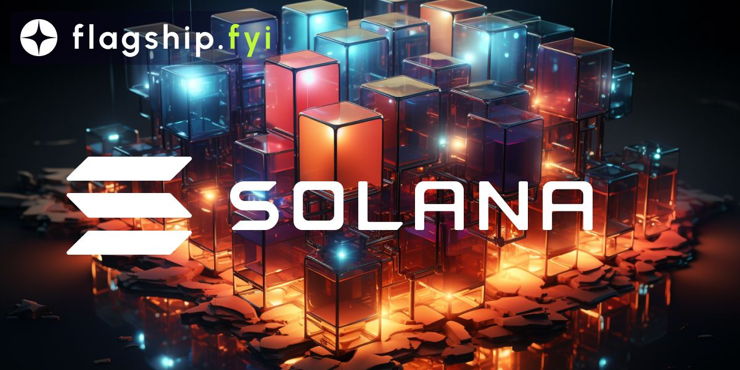 An abstract picture displaying the name: "Solana"