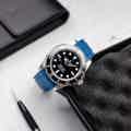 Rolex Submariner in 41mm With Blue Rubber Strap
