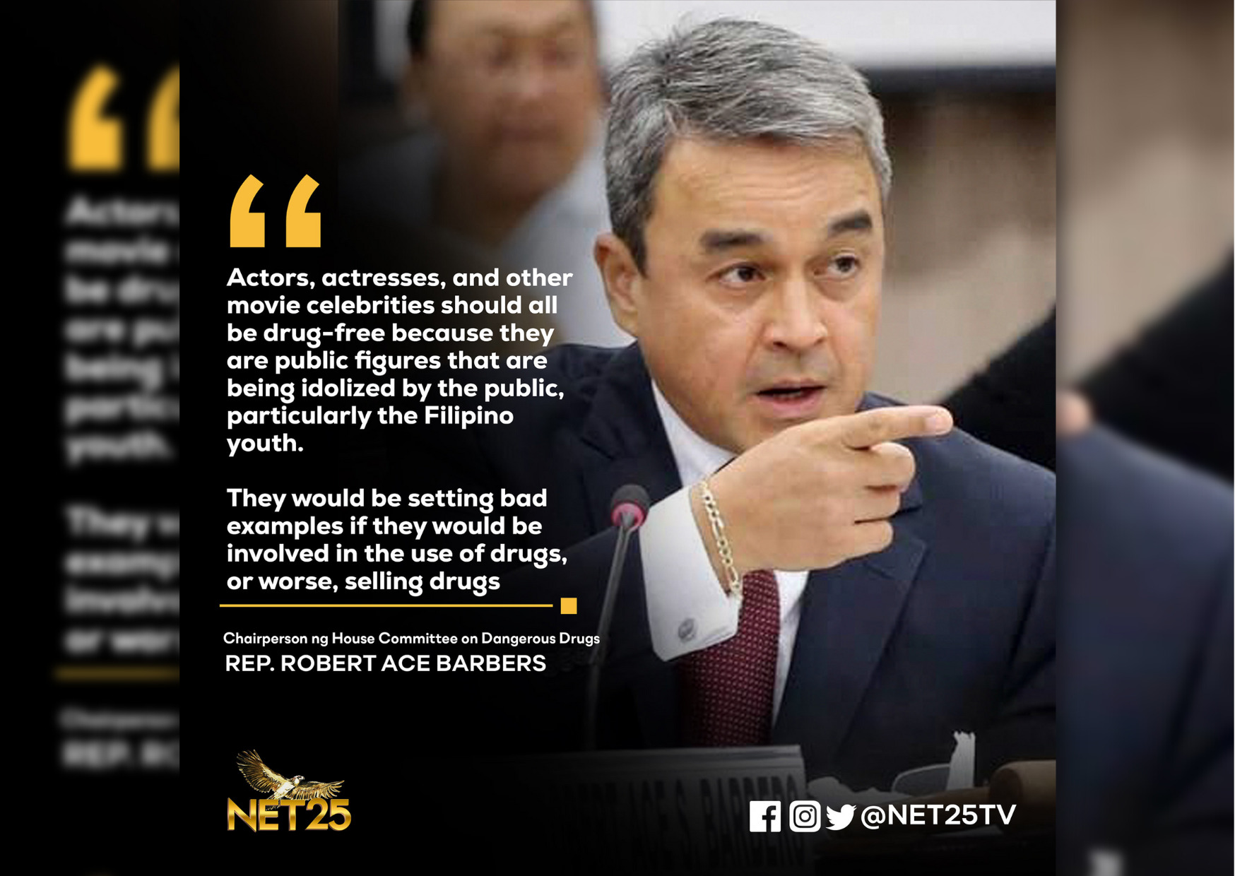 BARBERS KINAMPIHAN NI DALIPE SA MANDATORY DRUG TEST SA MGA ARTISTA