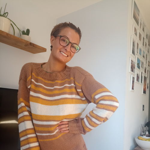 Der Streifen-auf-Streifen-Pullover - Strickanleitung