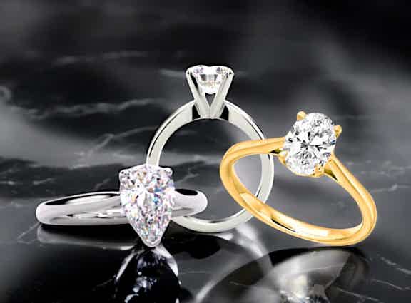 Solitaire diamond rings - Pobjoy DIamonds