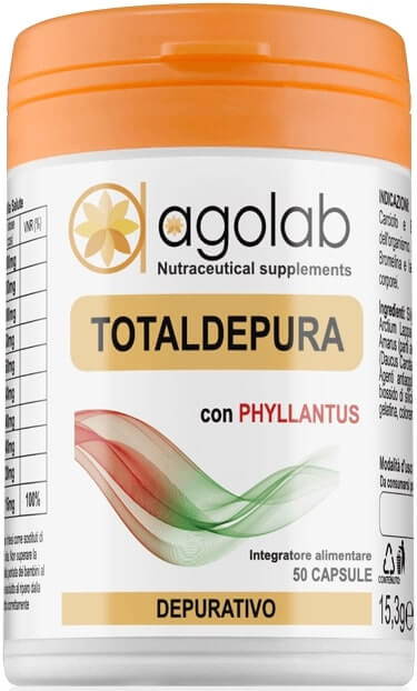Totaldepura detox purificante detossinante depurativo naturale bio agolab nutraceutica integratore alimentare