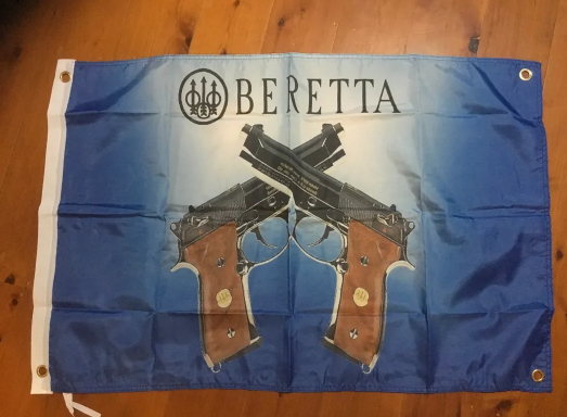 Beratta pistol. Mancave Idea