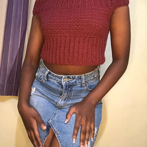 Off-Shoulder-Häkeltop