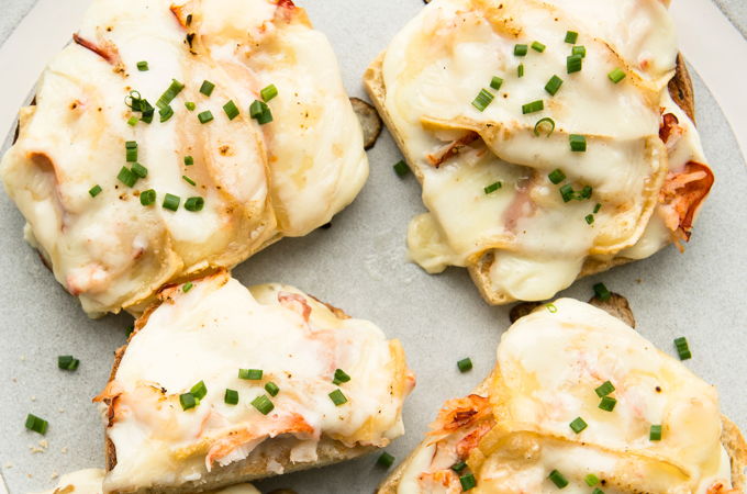 Croque-monsieur au homard