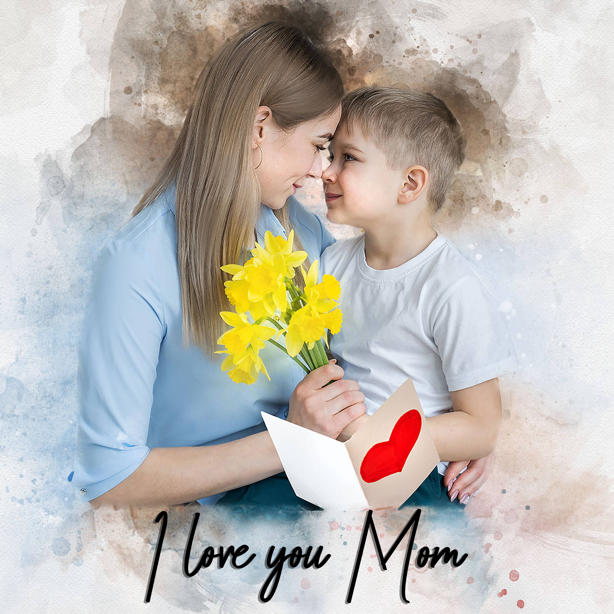 Happy Mothers Day Gift Ideas for MOM for Mothers Day | Great Gifts for mothers Day |  Mothers Day Gift from daughter and son | Mothers Day gift for Wife - FromPicToArt