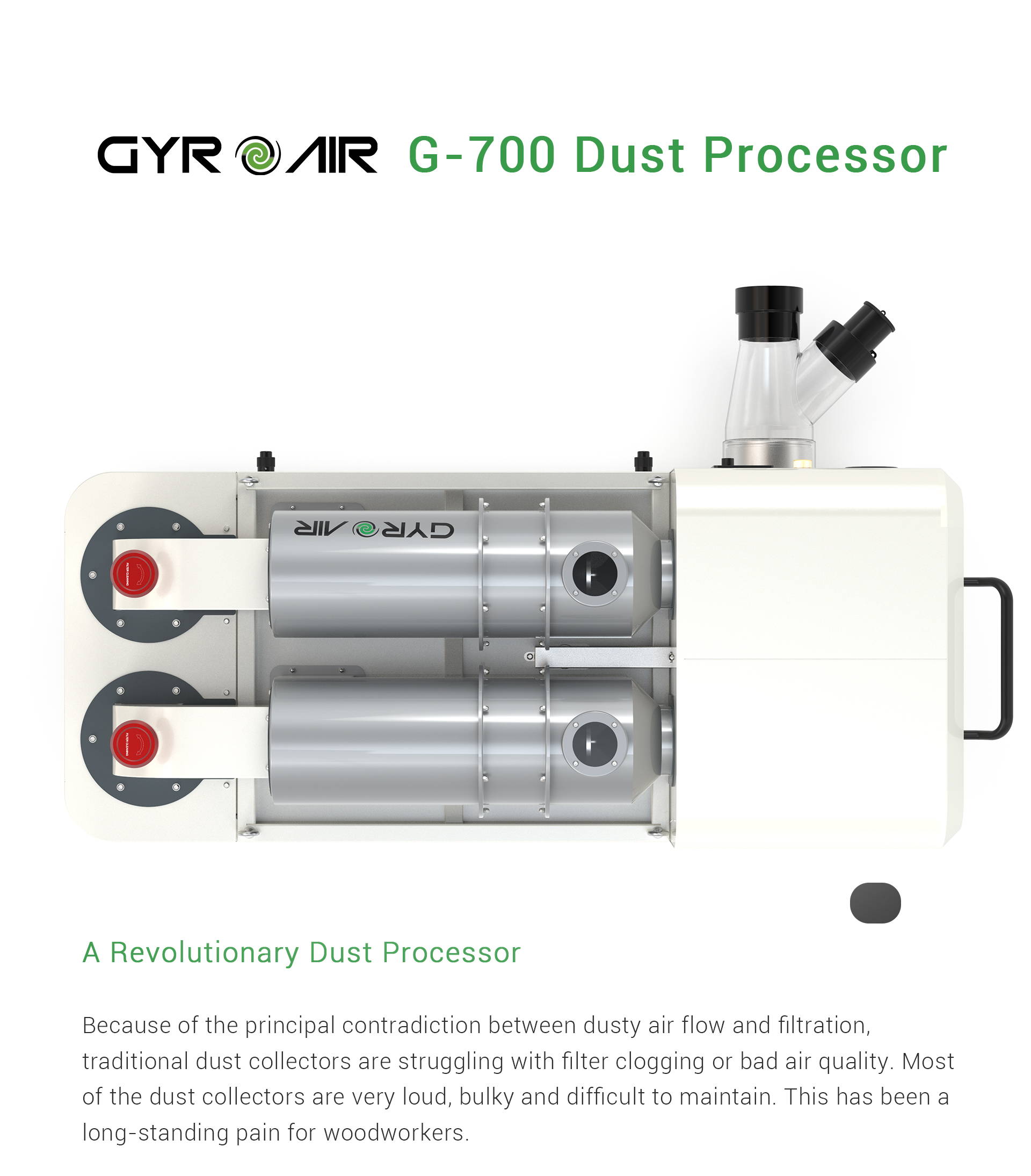 GYRO AIR G700 Dust Processor Harvey Industries Co.,Ltd