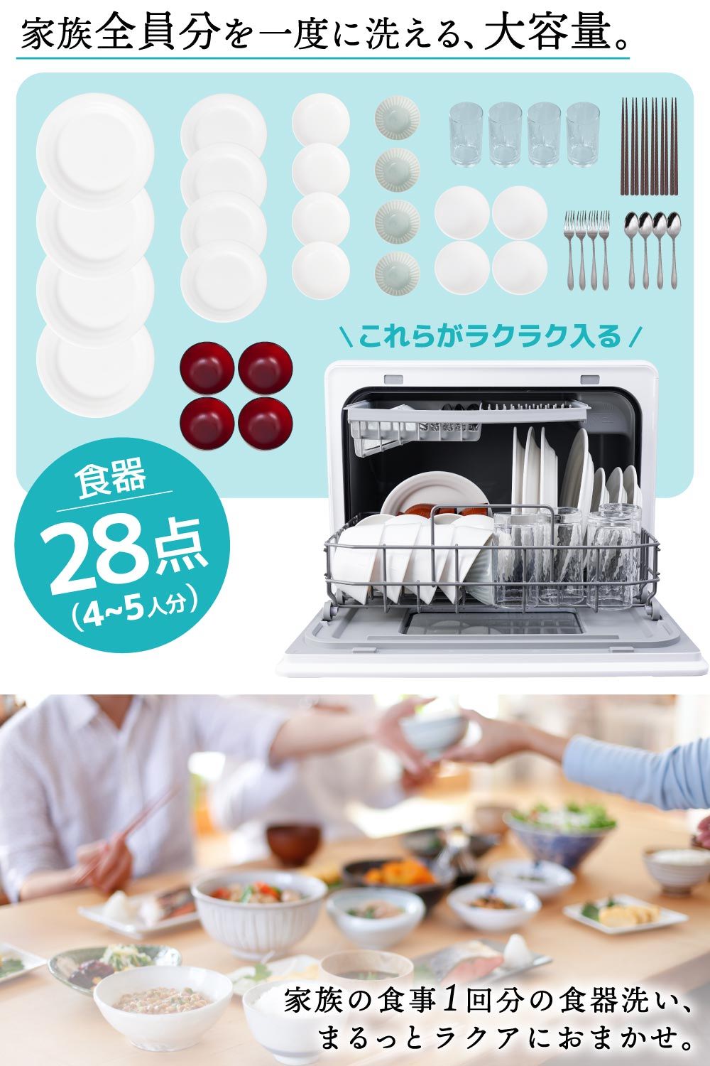最大28点入る大容量