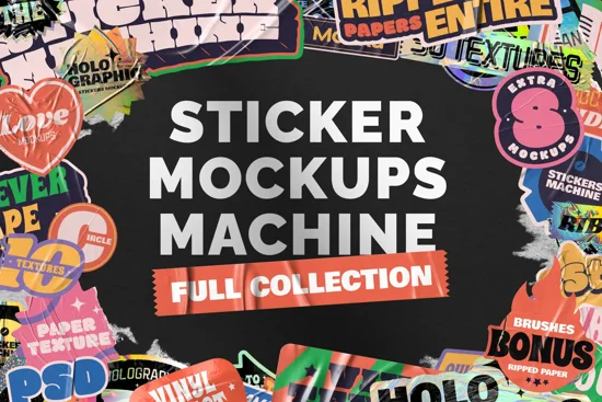 The Sticker Mockup Machine | Full CollectionThumbnail