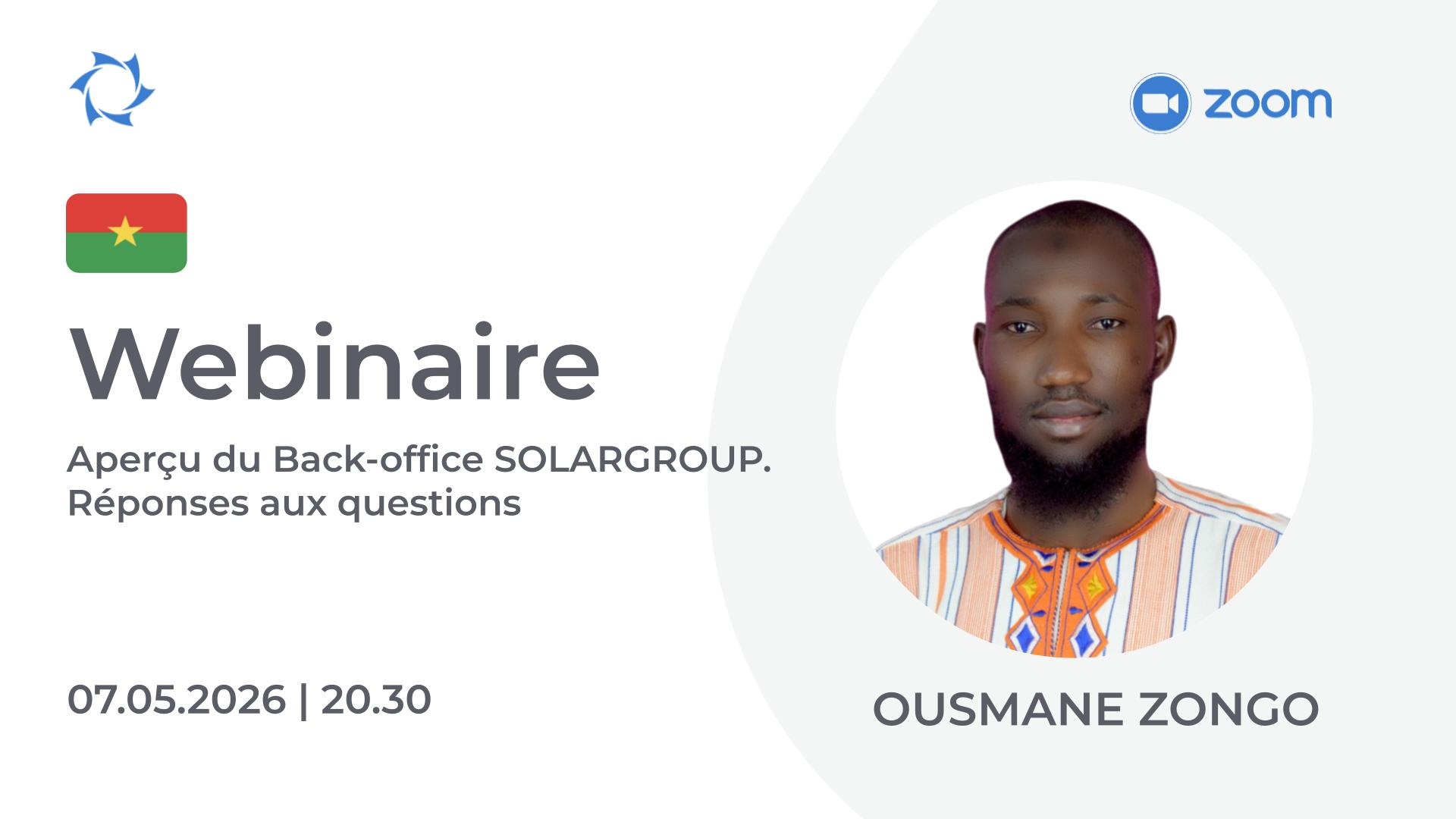 Burkina Faso. Comment maîtriser le back office de Solargroup pour mieux faire la promotion