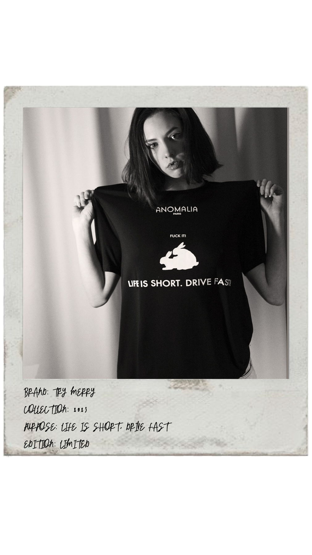 Black Rabbit T-Shirt for her