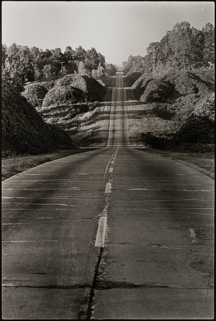 Image: Danny Lyon (American, born 1942) The Road to Yazoo City, Mississippi, 1963 (printed 2014) Gelatin silver print 14 × 11 in. (35.6 × 27.9 cm) Gift of Ernest Pomerantz and Marie Brenner, 2016.26.122 © Danny Lyon / Magnum Photos