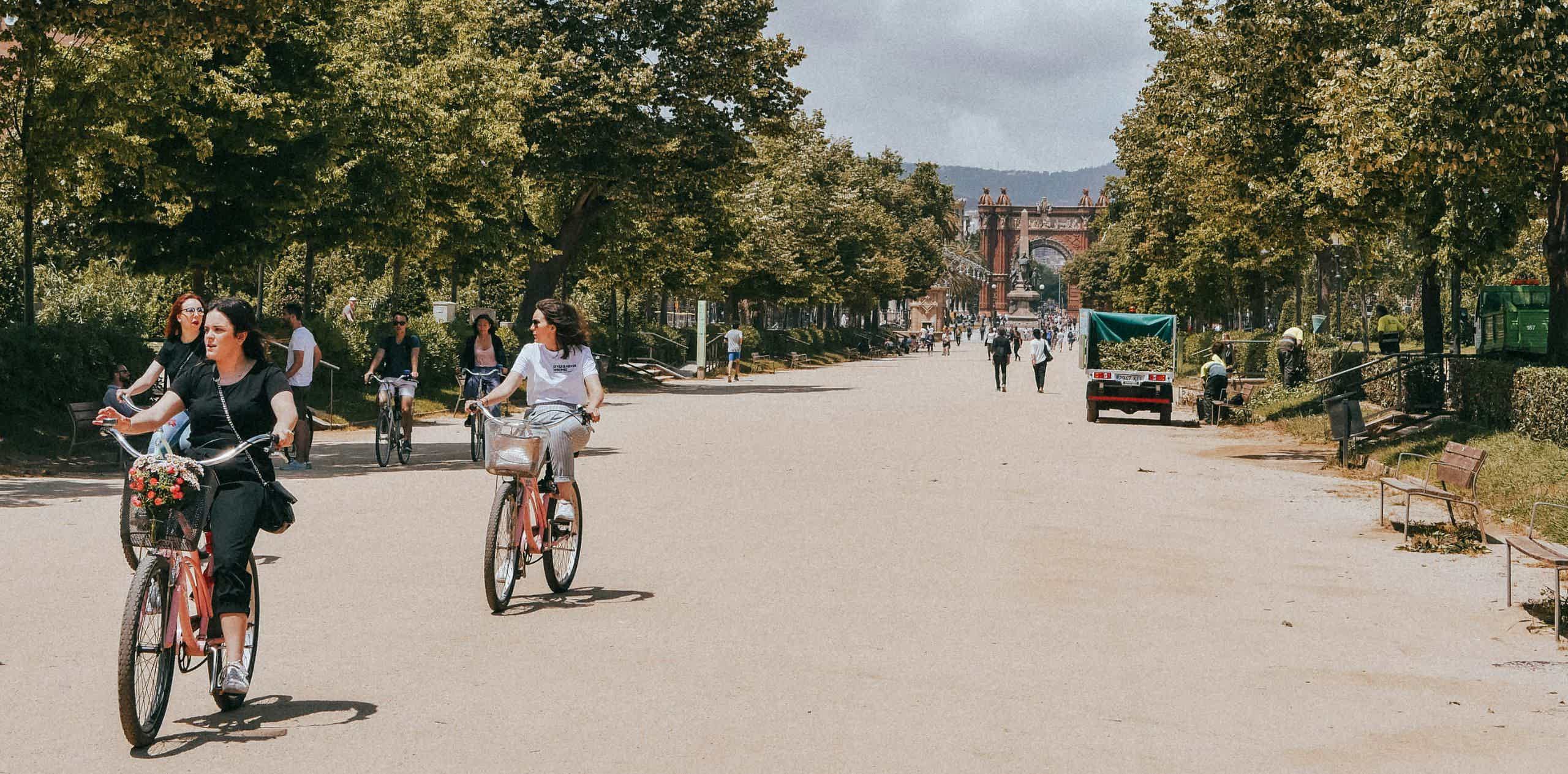 vista del parque nacional de Guadarrama en bicicleta eléctrica montaña sierra España