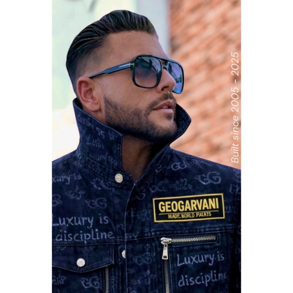 GEOGARVANI Men’s Denim Jacket — Luxury Is Discipline