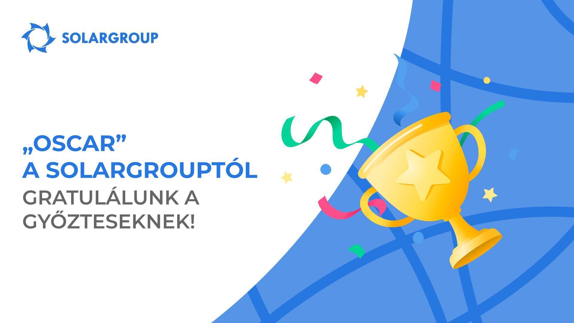 „Oscar" a SOLARGROUP: gratulálunk a győzteseknek!