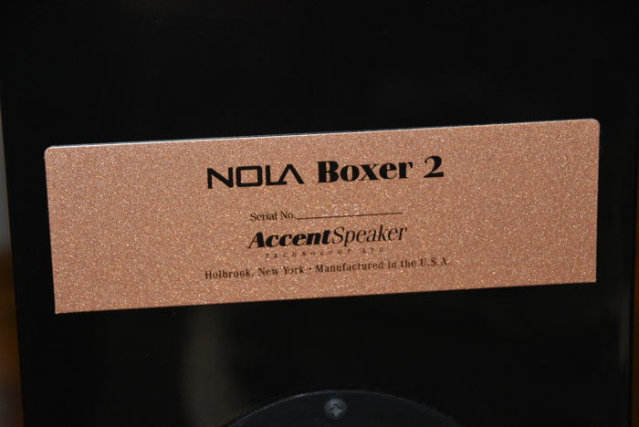 Nola Speakers BOXER 2 Excellent!
