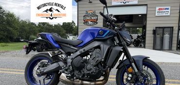 2026 YAMAHA MT-09 motorcycle for rent near Canton, NC