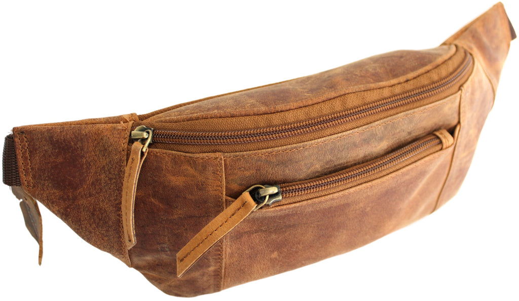 Quality Full Grain Hunter Leather Waist Bag Style 72003 - Image 4