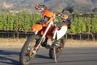 2018 KTM 500 EXC-F motorcycle for rent near Napa, CA