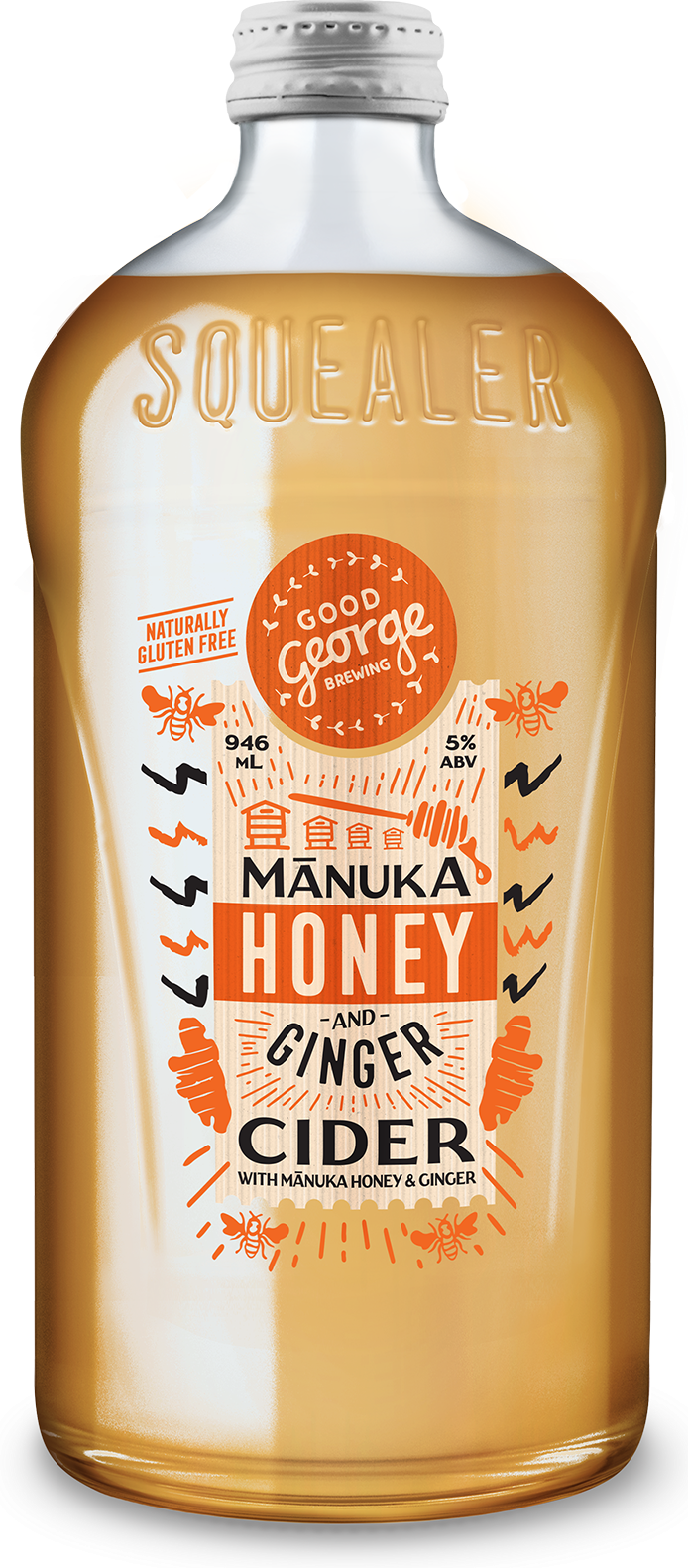 Good George Manuka Honey and Ginger Cider Squealer