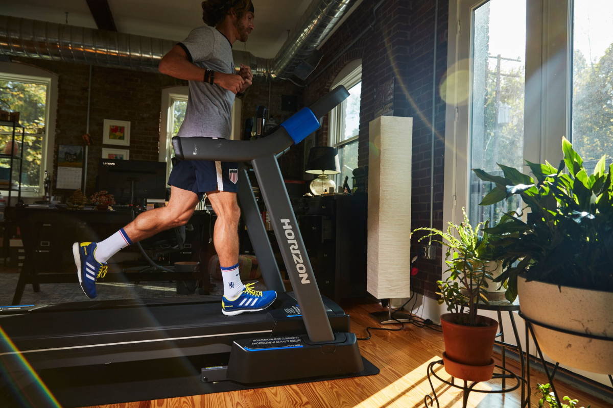 athlete on treadmill