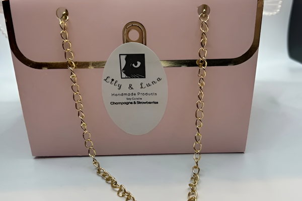 Champagne & Strawberries Candle/Melt Handbag - Image 5