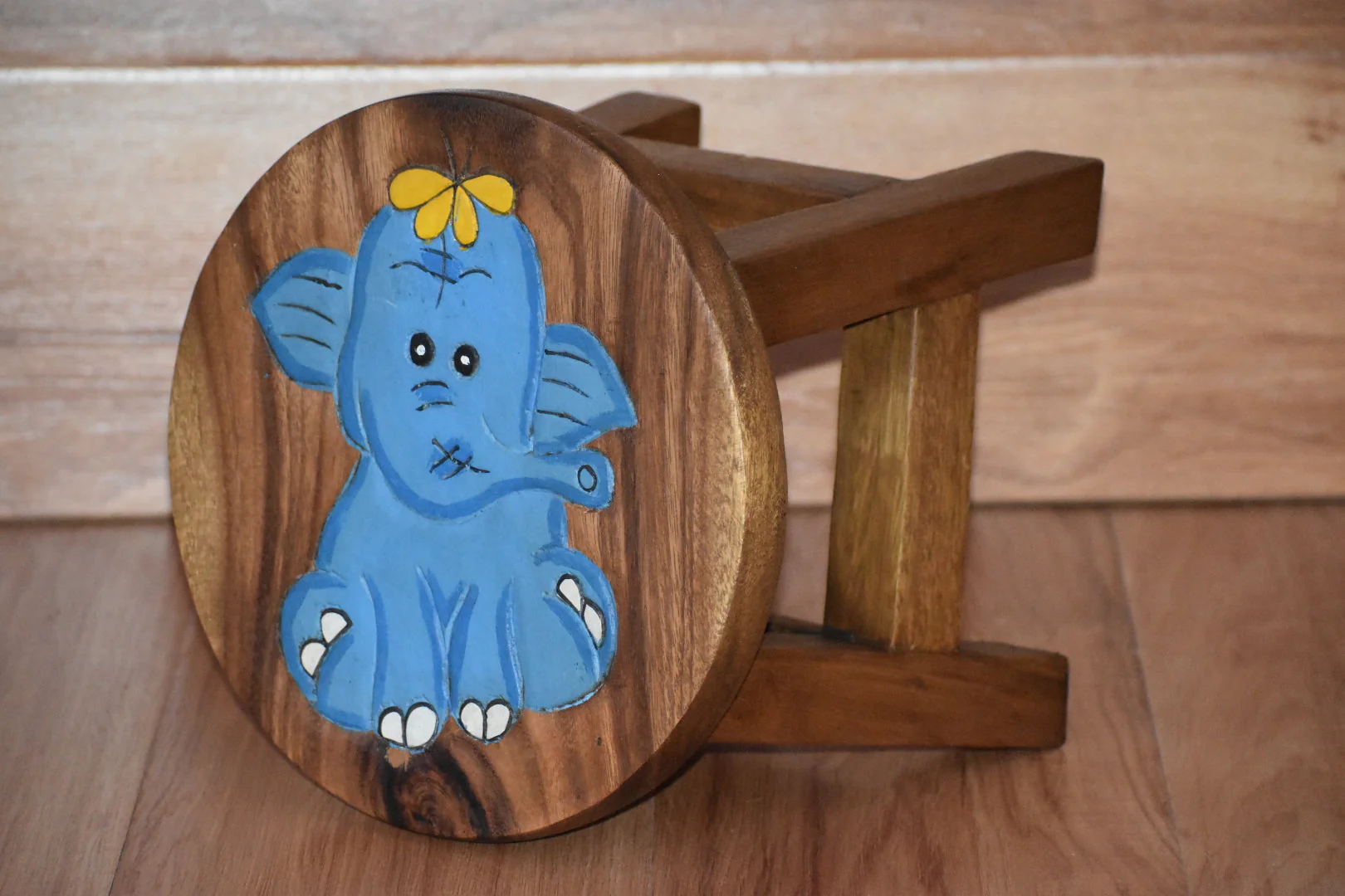 Children's furniture Stool Blue Baby ELEPHANT for Toddlers Step sitting Stool