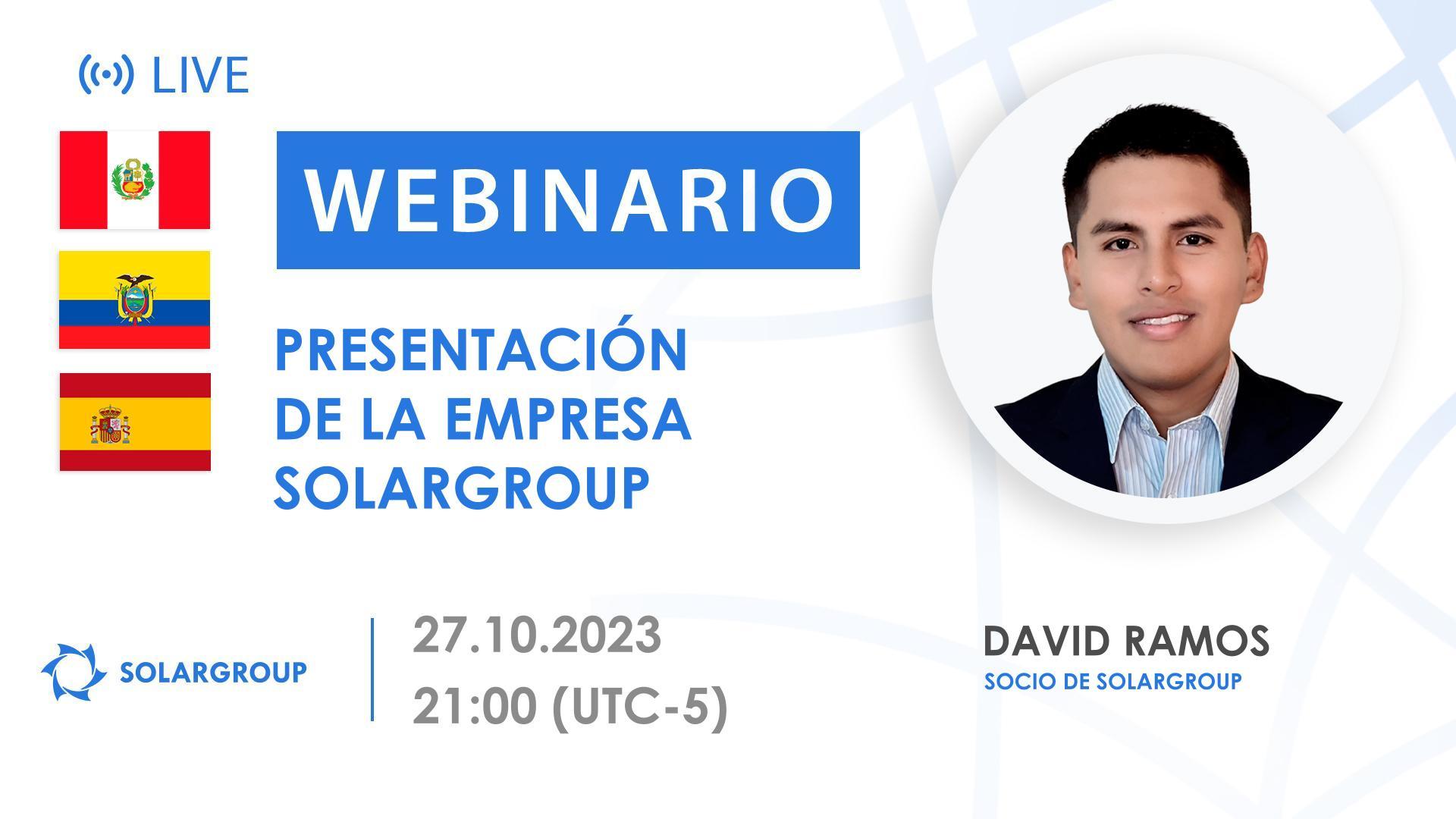 Peru. Presentación de la empresa financiera internacional SOLARGROUP