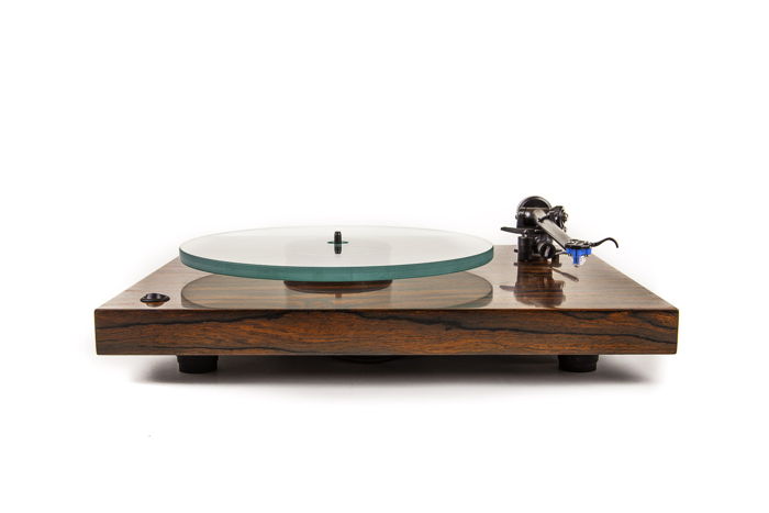 Rega RP3 Elys in Cocobolo plinth by Woodsong Audio