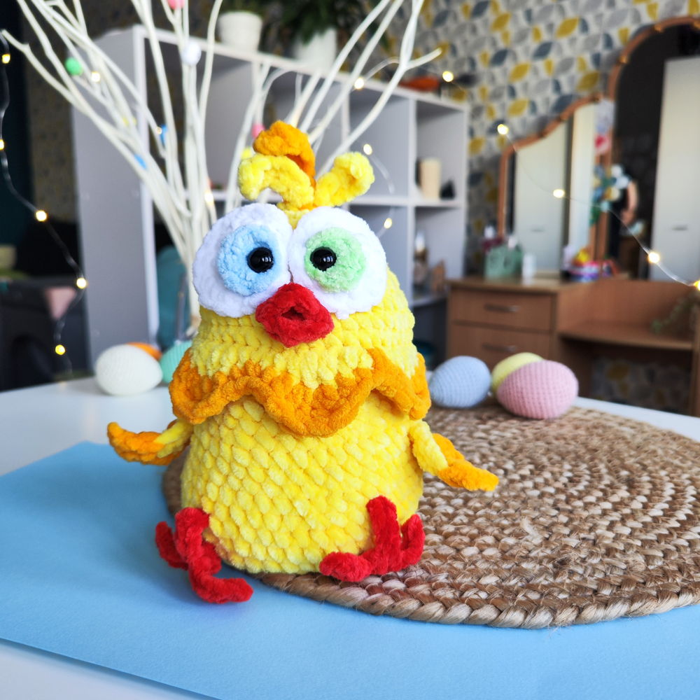 Easter CHICKEN Crochet Pattern - Easter Egg Basket