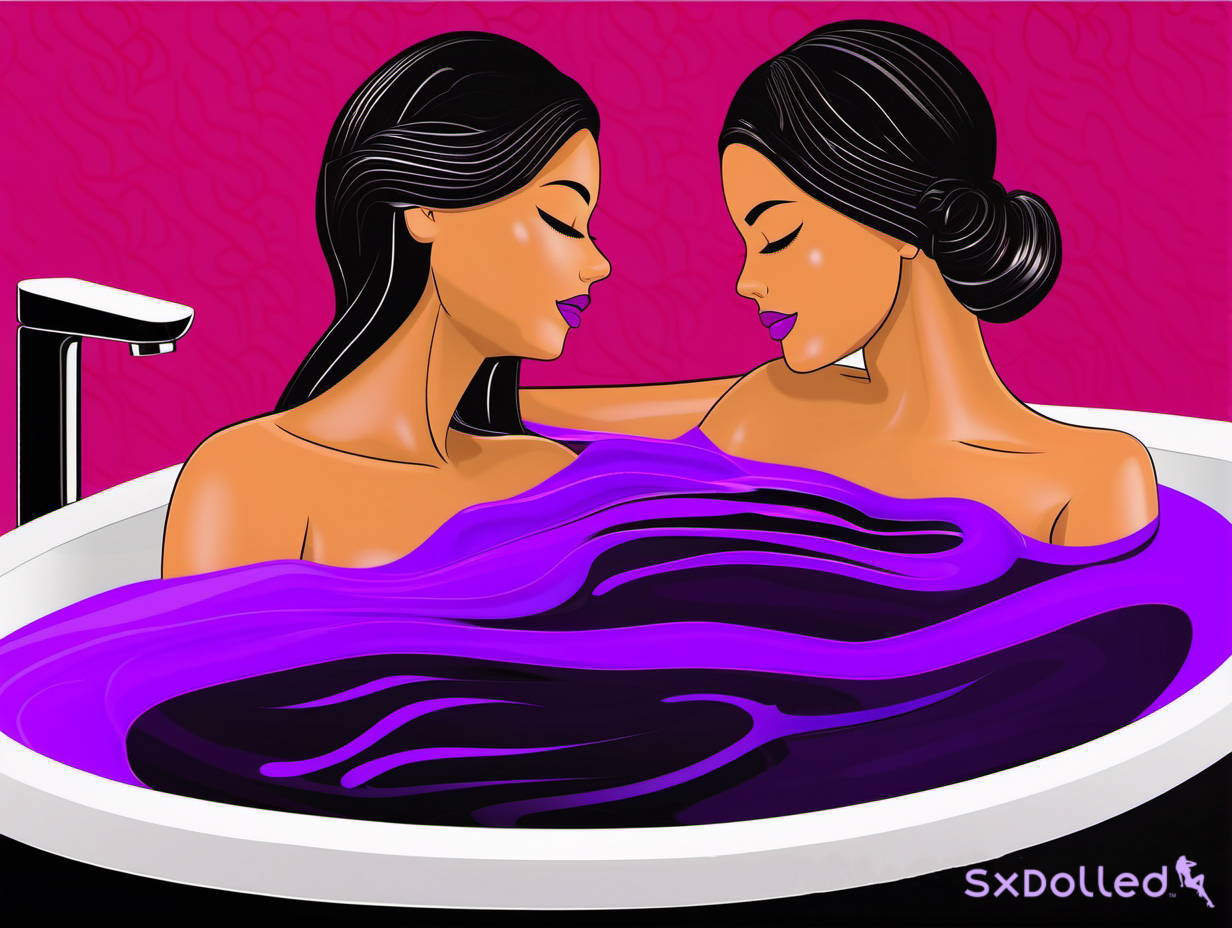 sex dolls sharing a relaxing bath | SxDolled