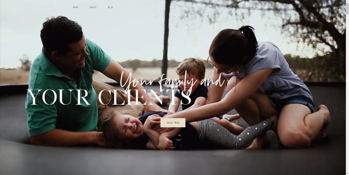 Screenshot of Filming Life Academy, from the videography websites collection.